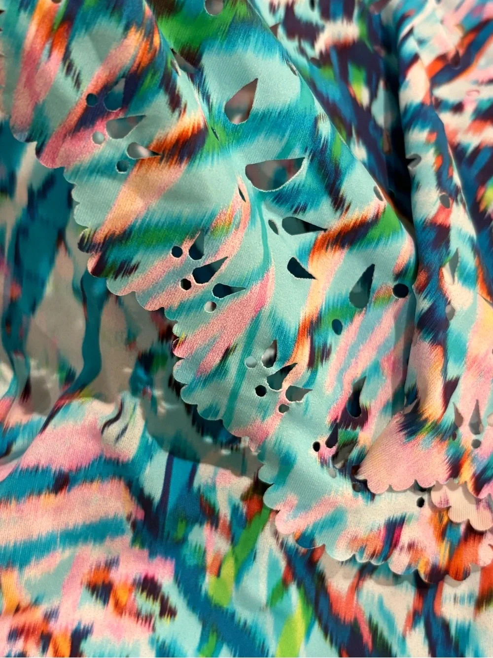 Pilyq Turquoise Multi Zebra-Print Girls' One-Piece Swimsuit